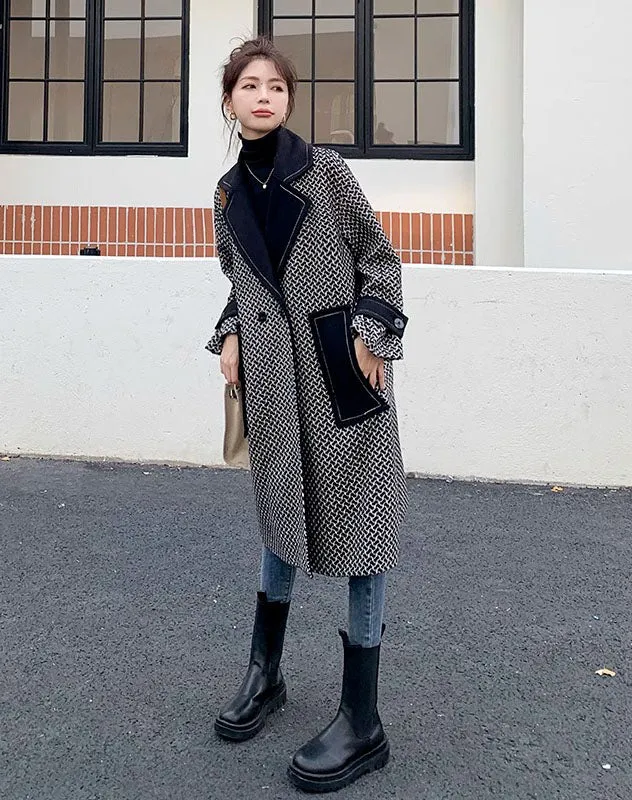 Duffle Winter High-End Thickened Hepburn Woolen Women's Coat