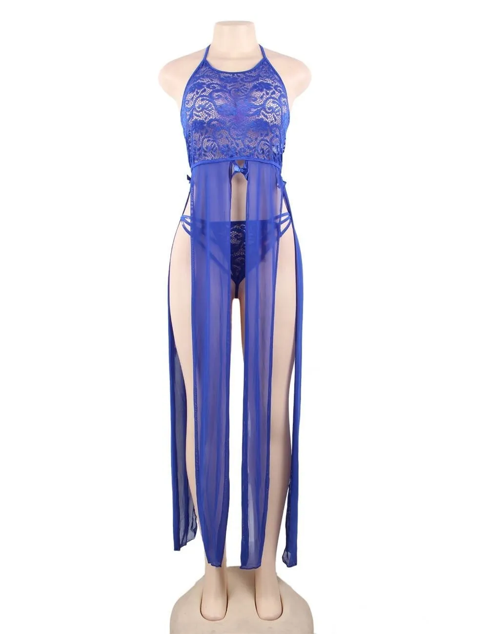 Elegant Hollow Out Lace Sexy Egypt Nightgown