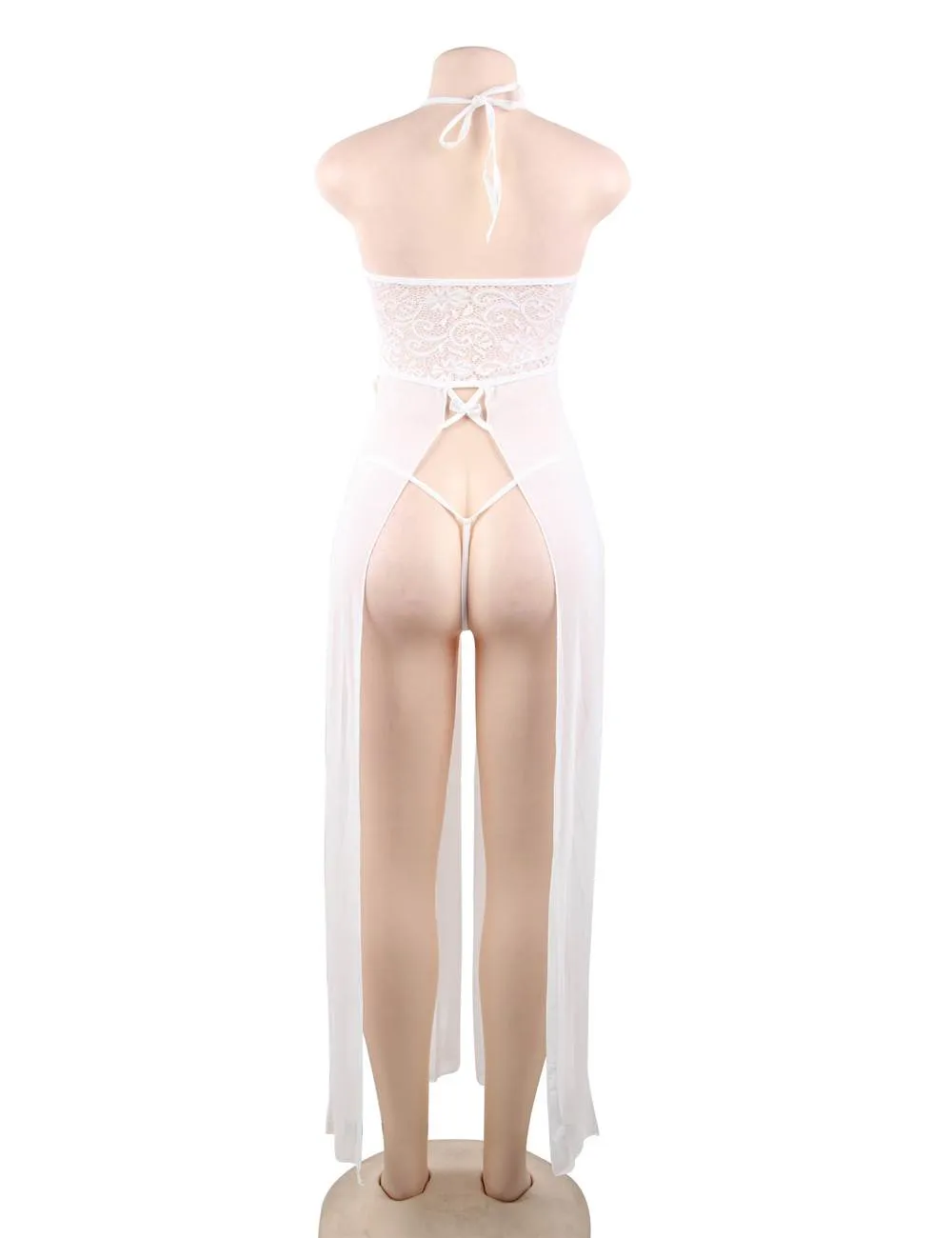 Elegant Hollow Out Lace Sexy Egypt Nightgown