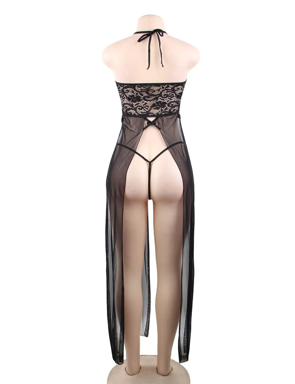 Elegant Hollow Out Lace Sexy Egypt Nightgown