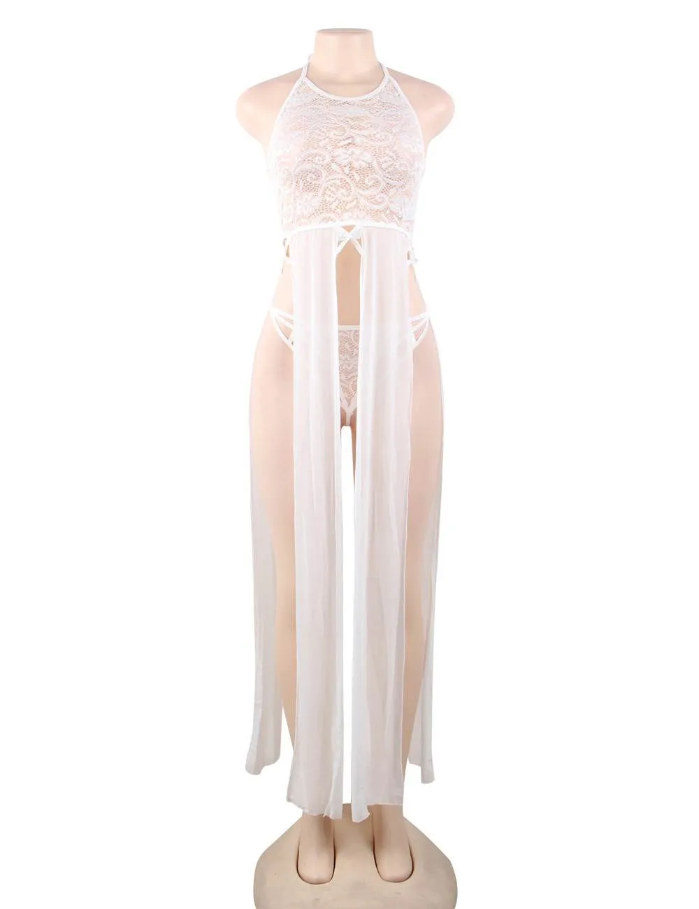 Elegant Hollow Out Lace Sexy Egypt Nightgown