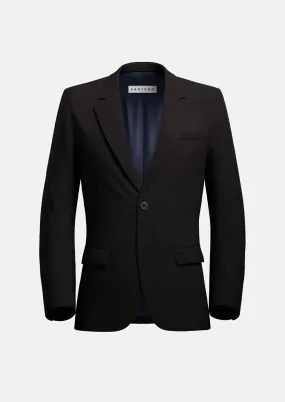 Ellis Black Linen Blend Jacket