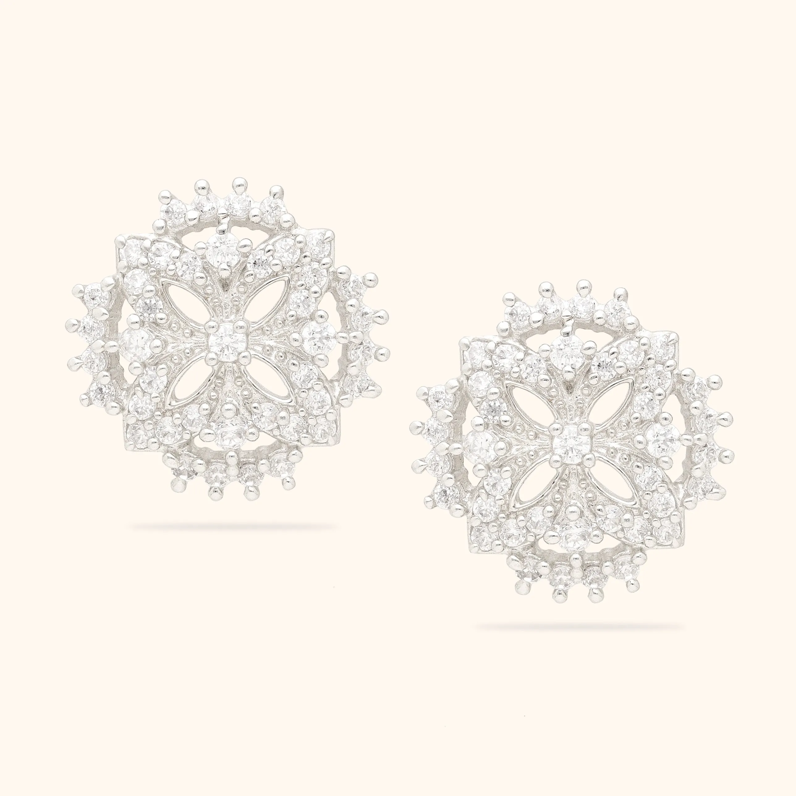 Fantasy Silver Butterfly Earrings