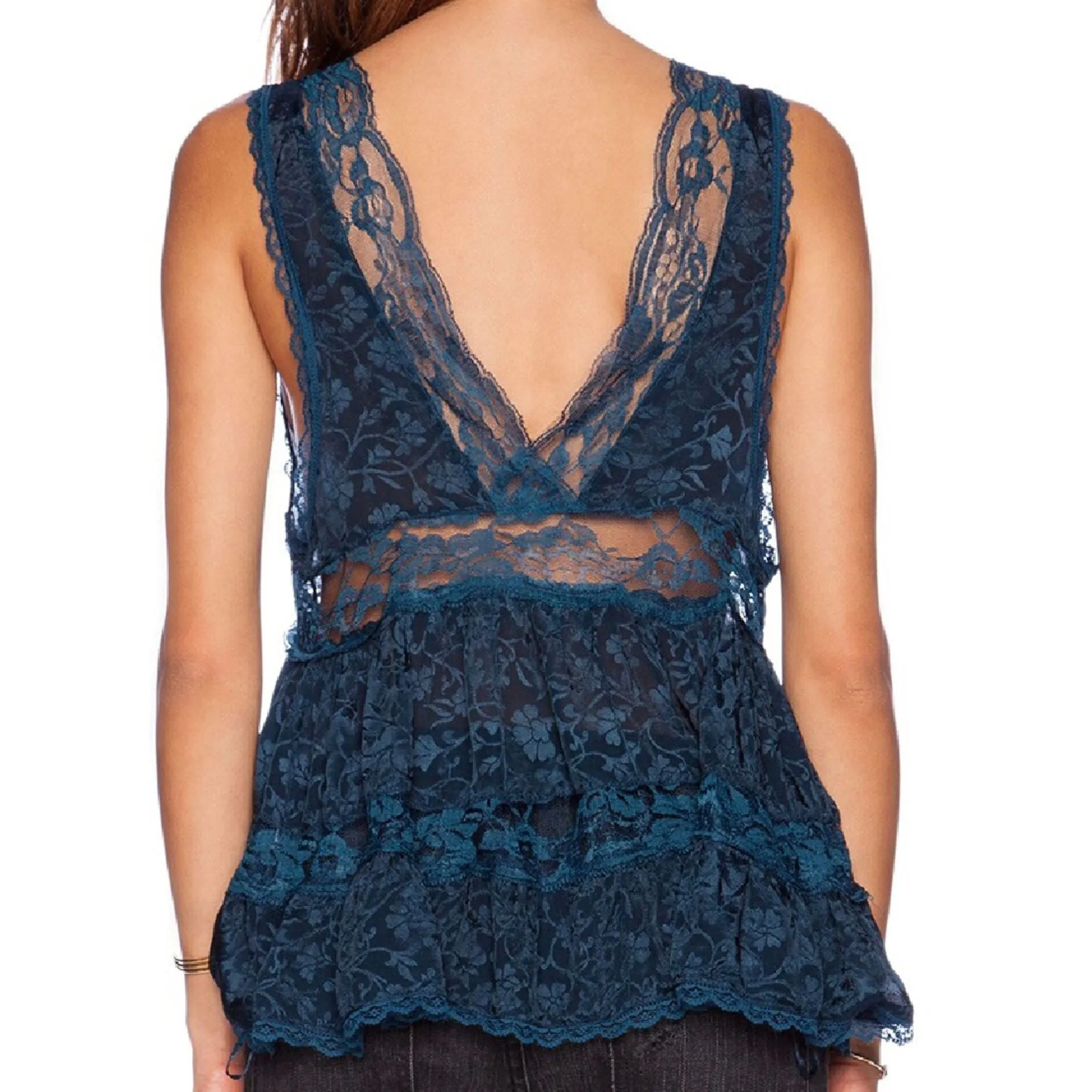 Free People Deep V Trapeze Cami