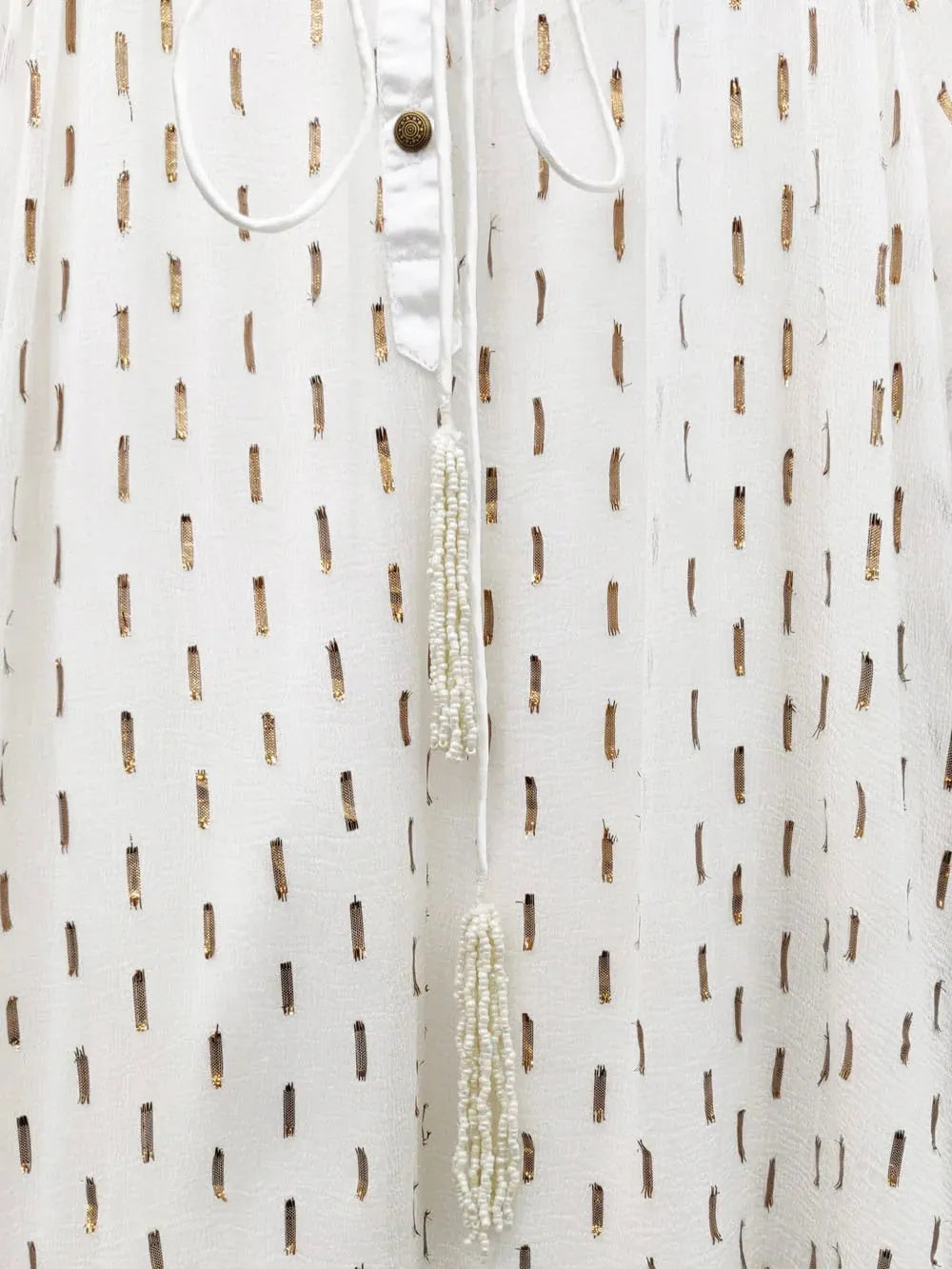 Frill Sweater Top - Cream FINAL SALE