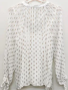 Frill Sweater Top - Cream FINAL SALE