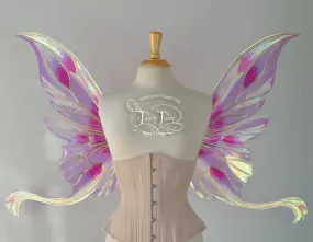 Guinevere Iridescent Fairy Wings in Pink Queen Alexandra Poppy