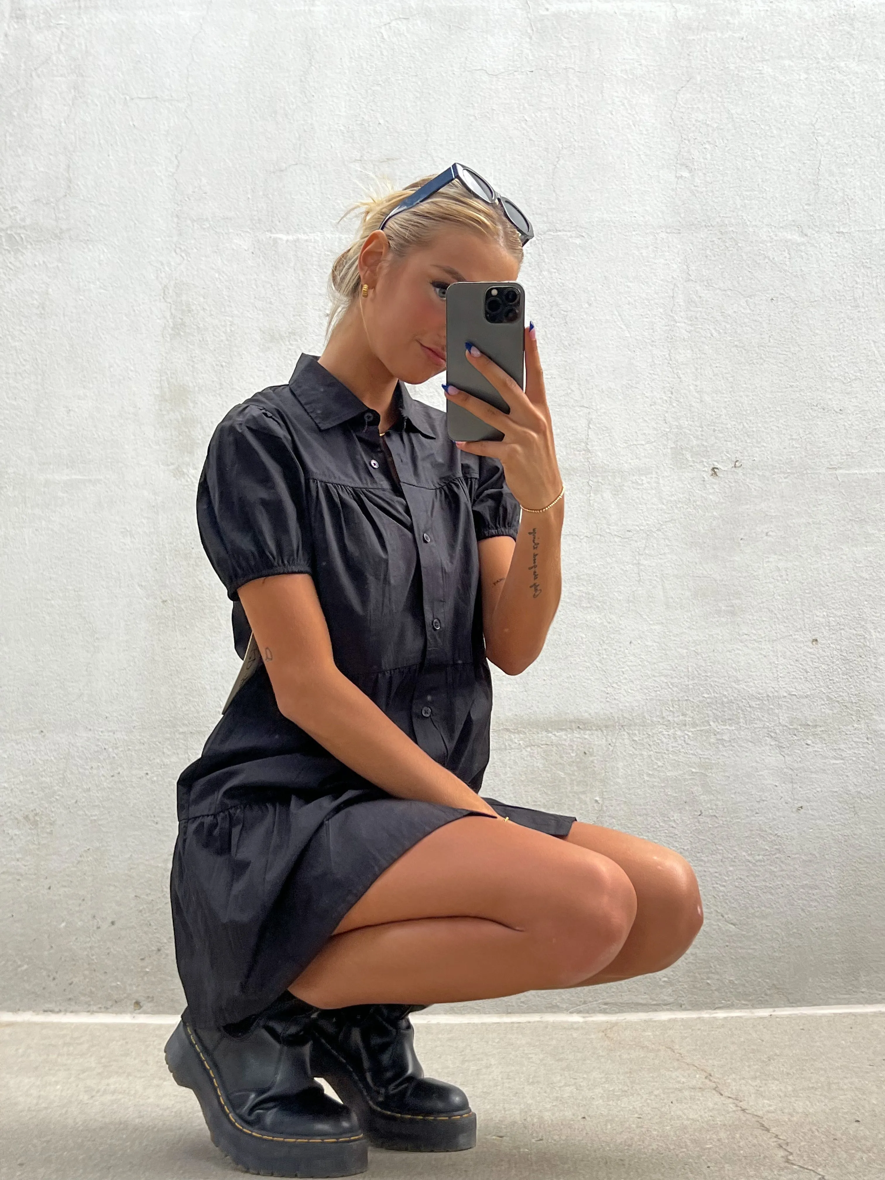 Hadley Babydoll Dress | Black