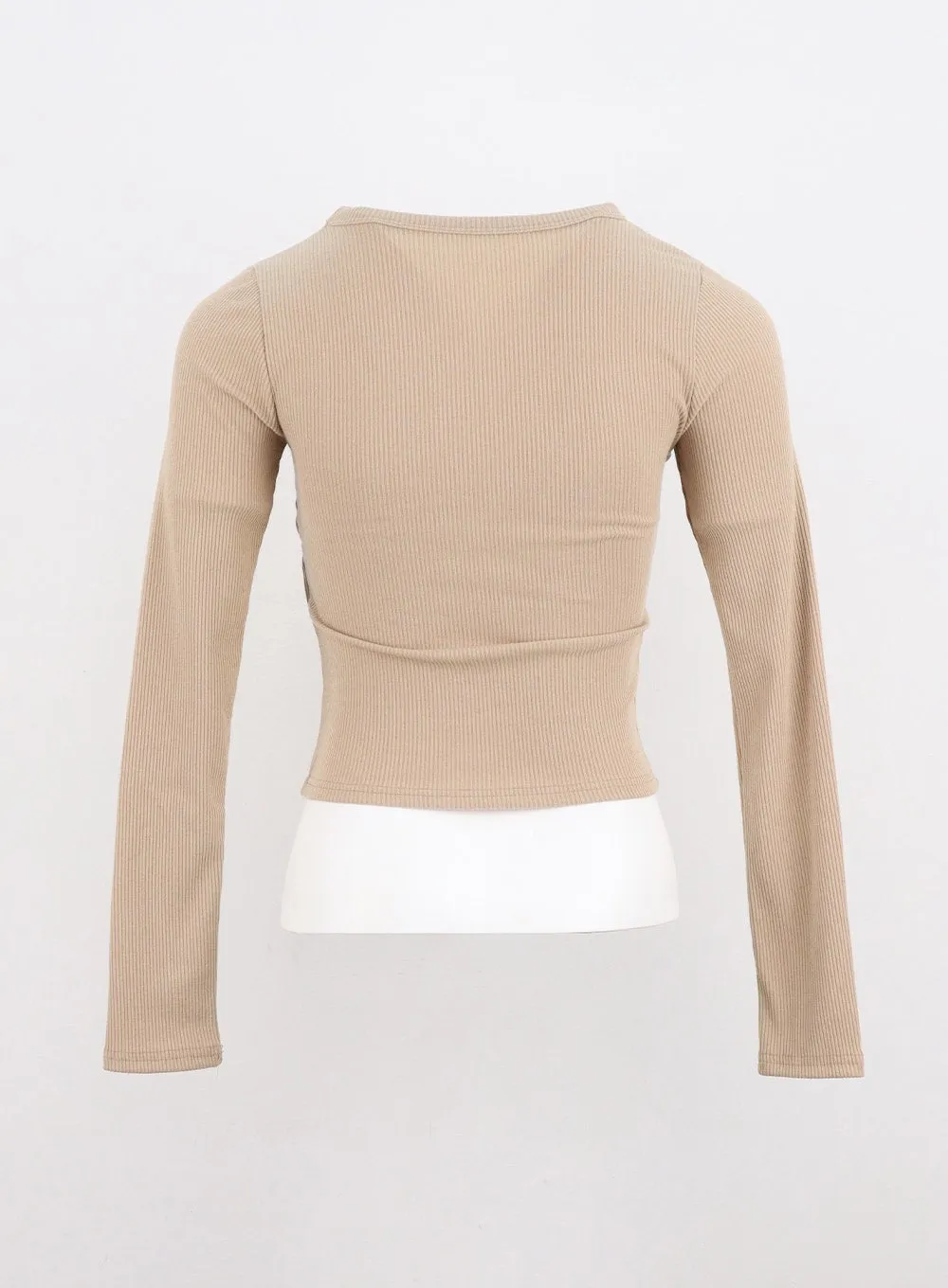 Halter Neck Layered Crop Tee CN301