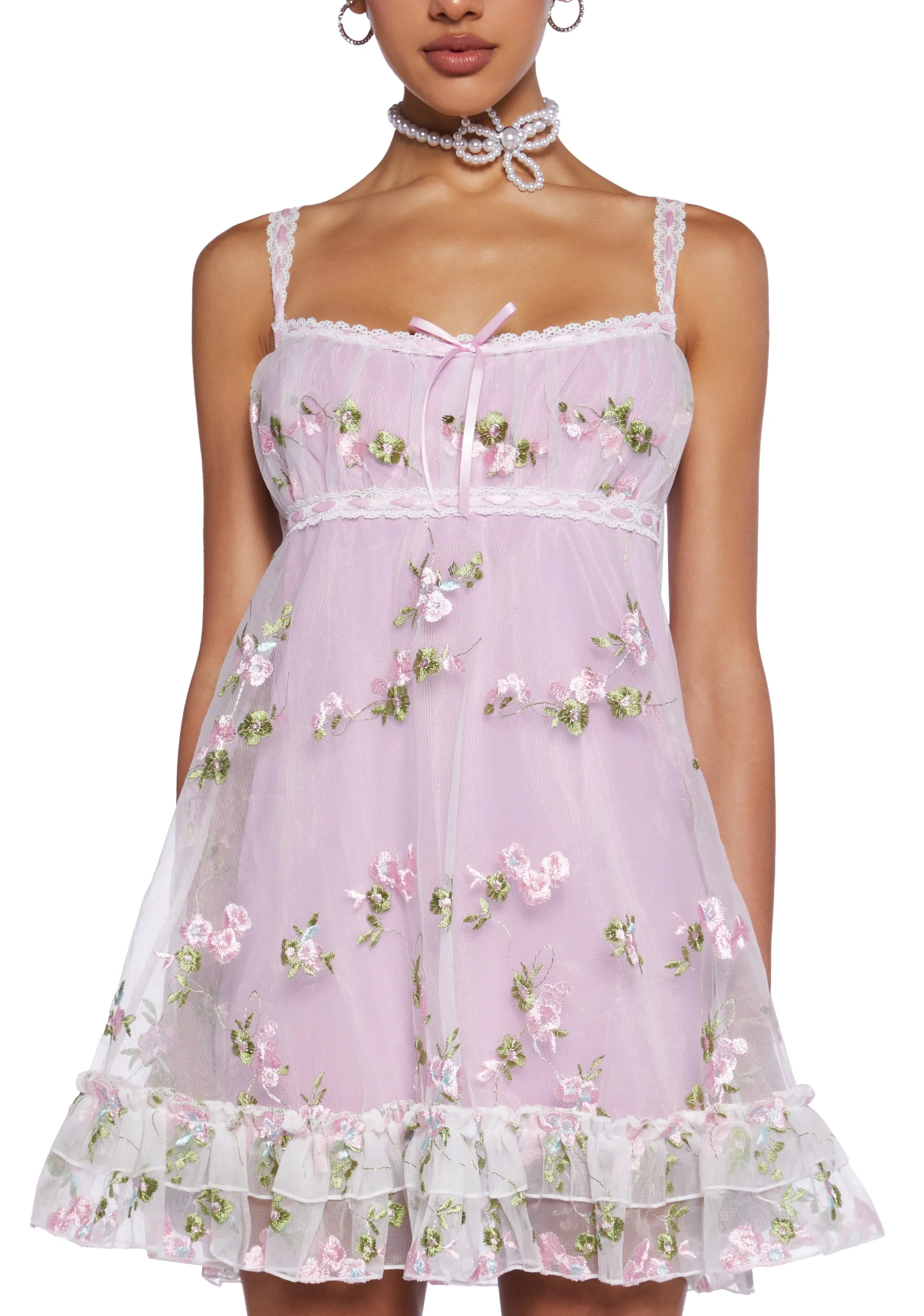 Heaven Struck Babydoll Dress - Pink