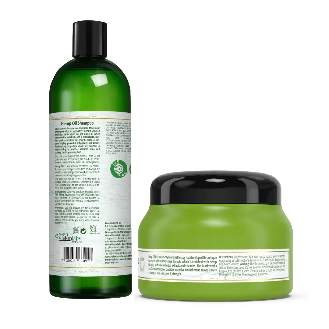 HEMP OIL SHAMPOO   MASK