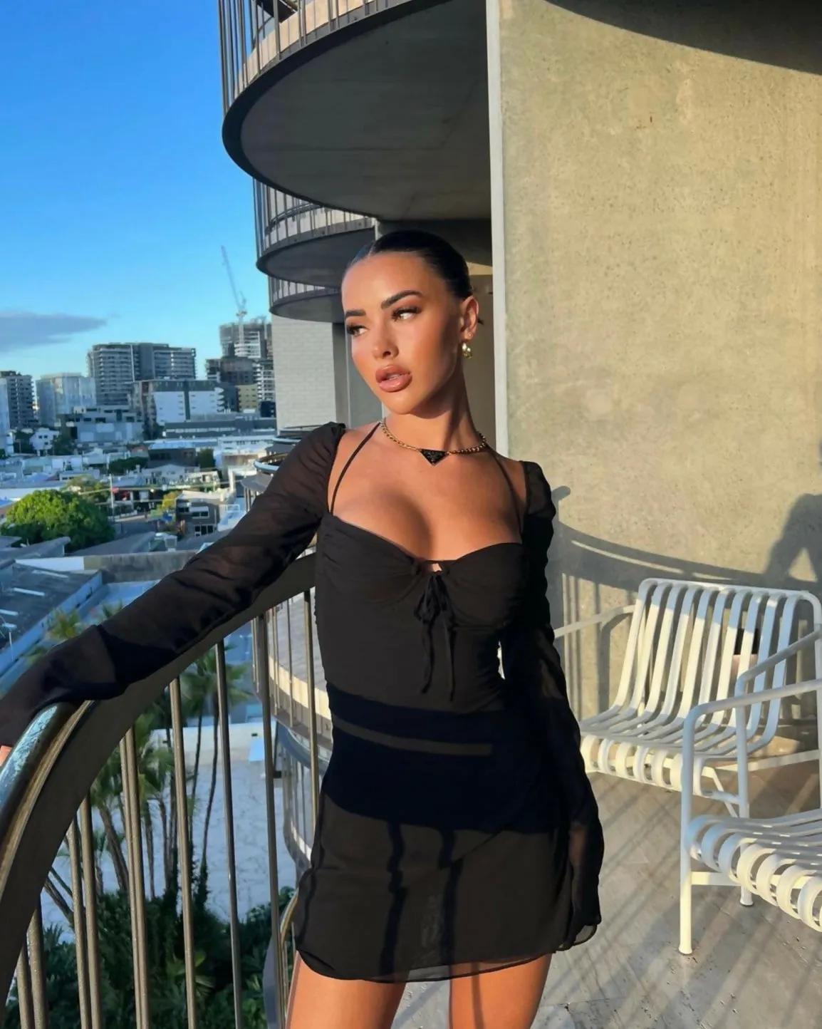 House of CB Babydoll Dress Black