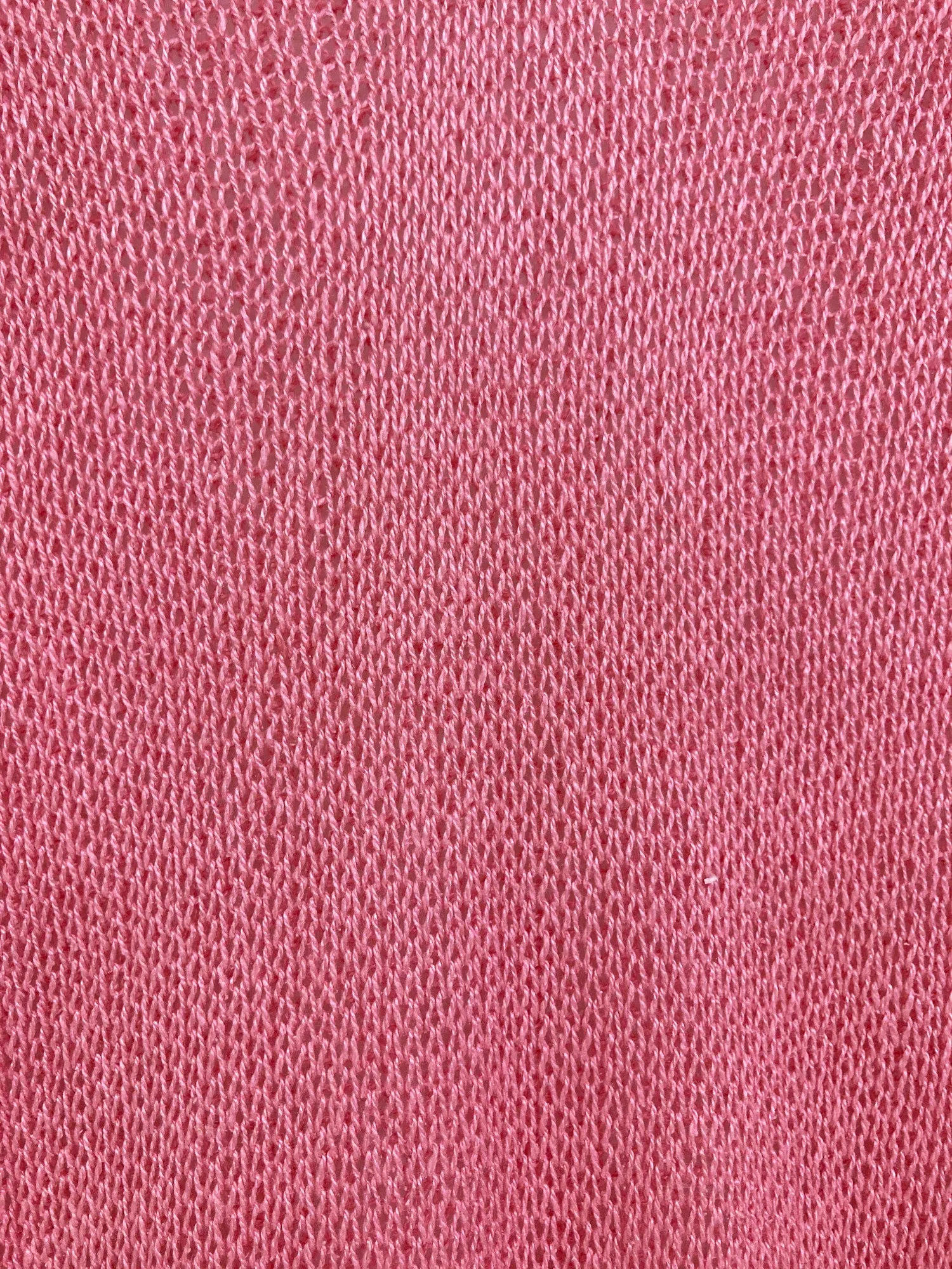Jean Colonna AW1998 pink silk loose knit long sleeve top - XS