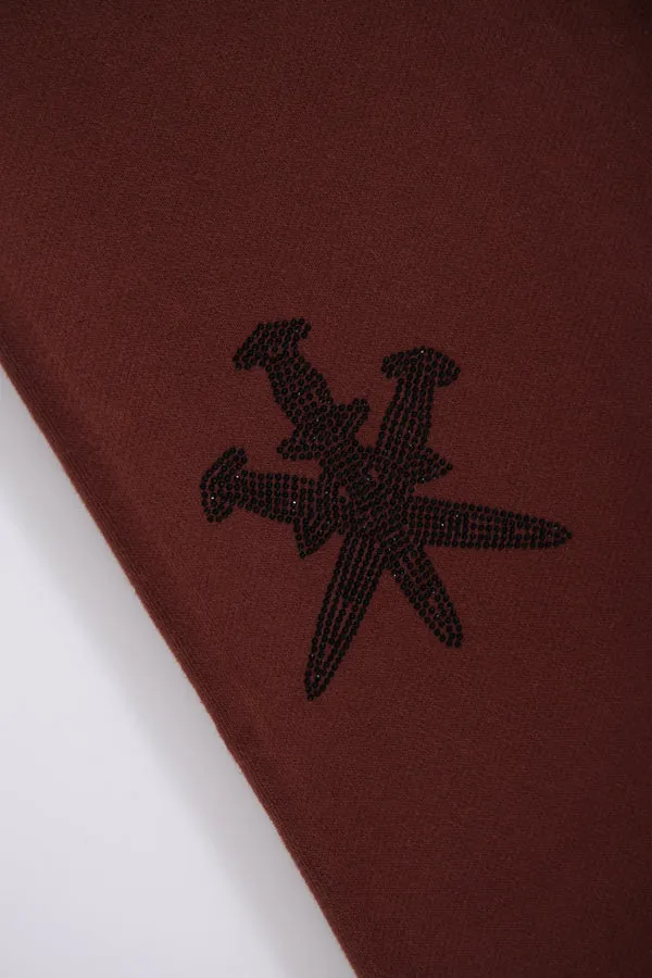 Joggers Brown Rhinestone | Unknown
