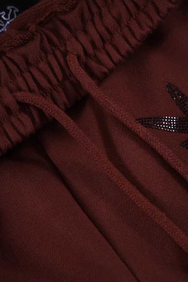 Joggers Brown Rhinestone | Unknown
