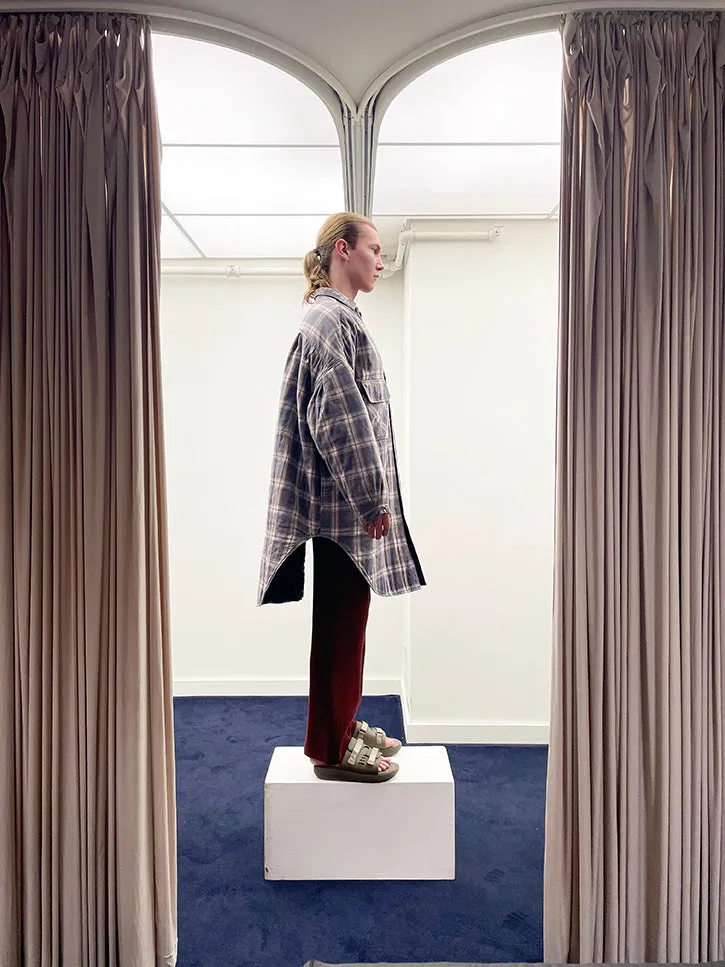 Kapital Flannel Check x Quilting Shirt Coat