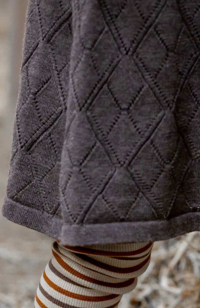 Knit Dress w/Strap - Dark Oak