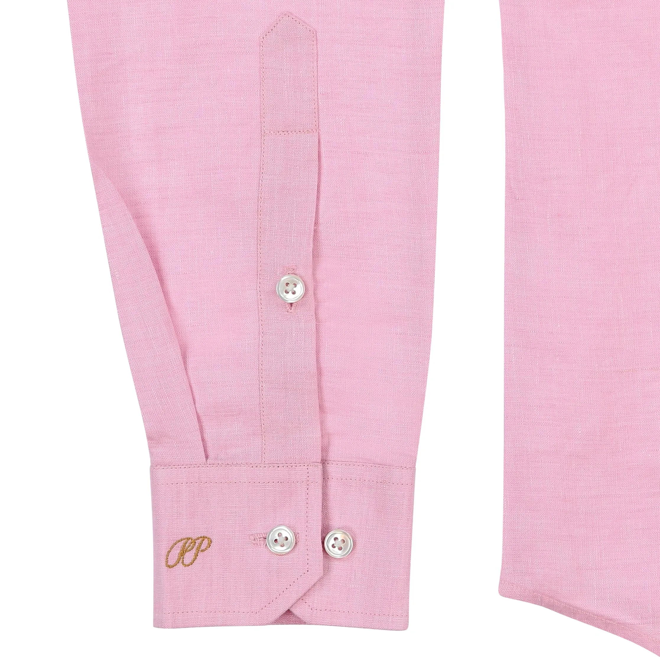 Laos Linen Shirt - Pink