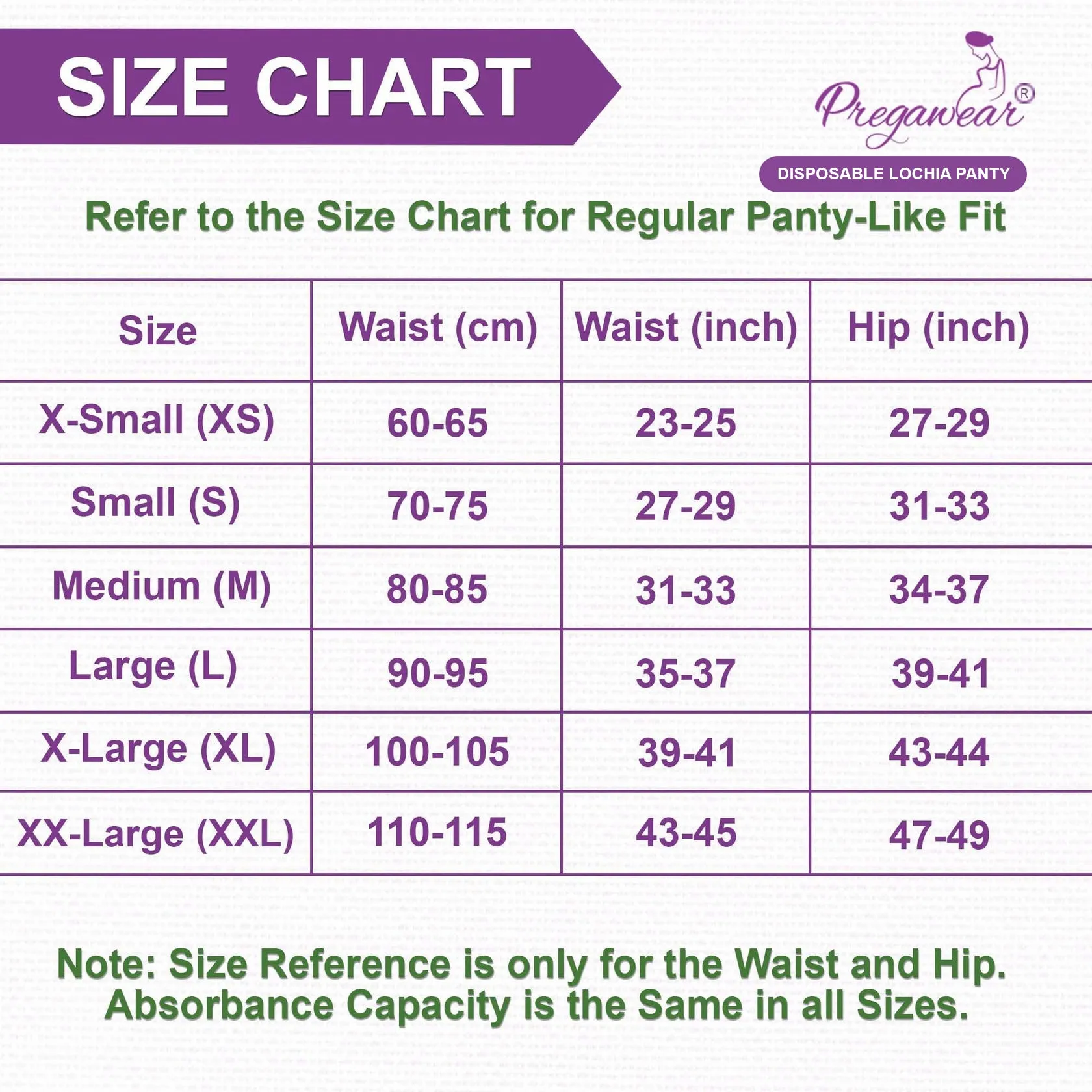 Lochia Maternity Panties (Disposable) with High Absorption Pad & Leak Guard for Extra Heavy Flow, Pregawear--Disposable Lochia Panty