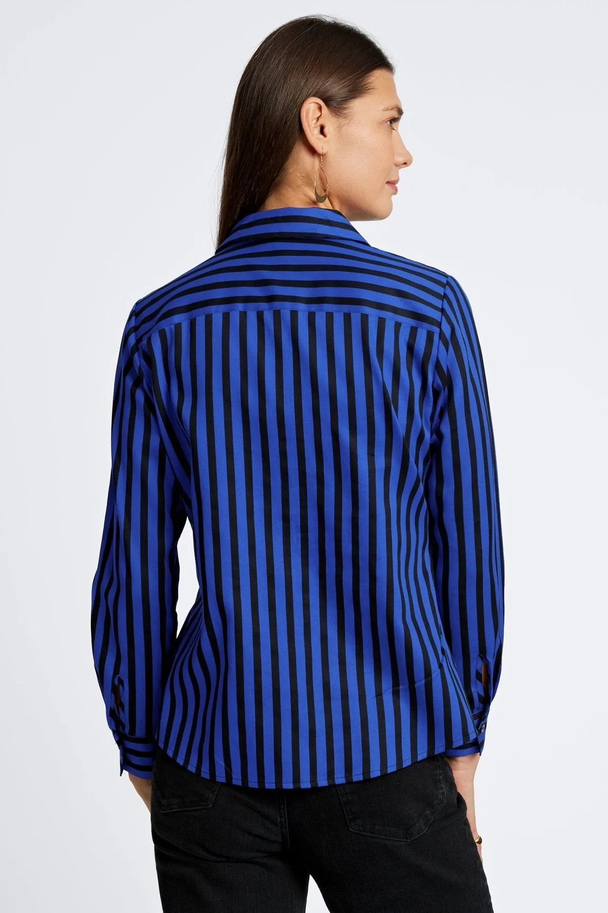 Mary No Iron Stripe & Gingham Shirt