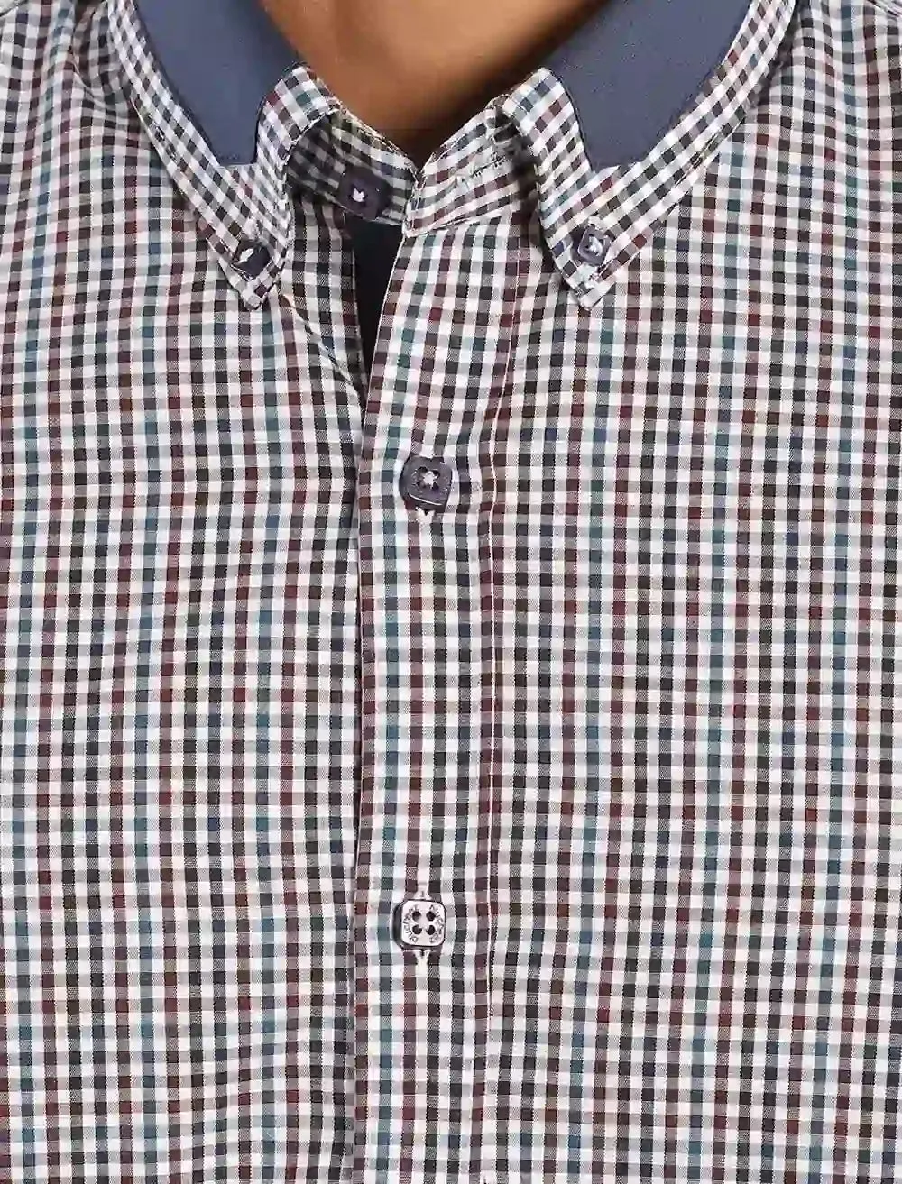 Micro Check  Men's Formal Shirt
