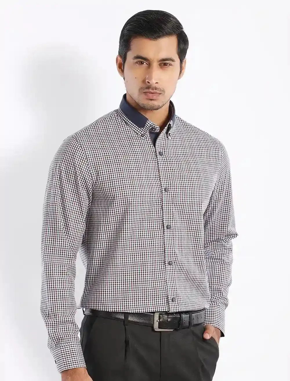 Micro Check  Men's Formal Shirt