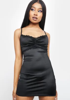 Midnight Friend Request Mini Dress