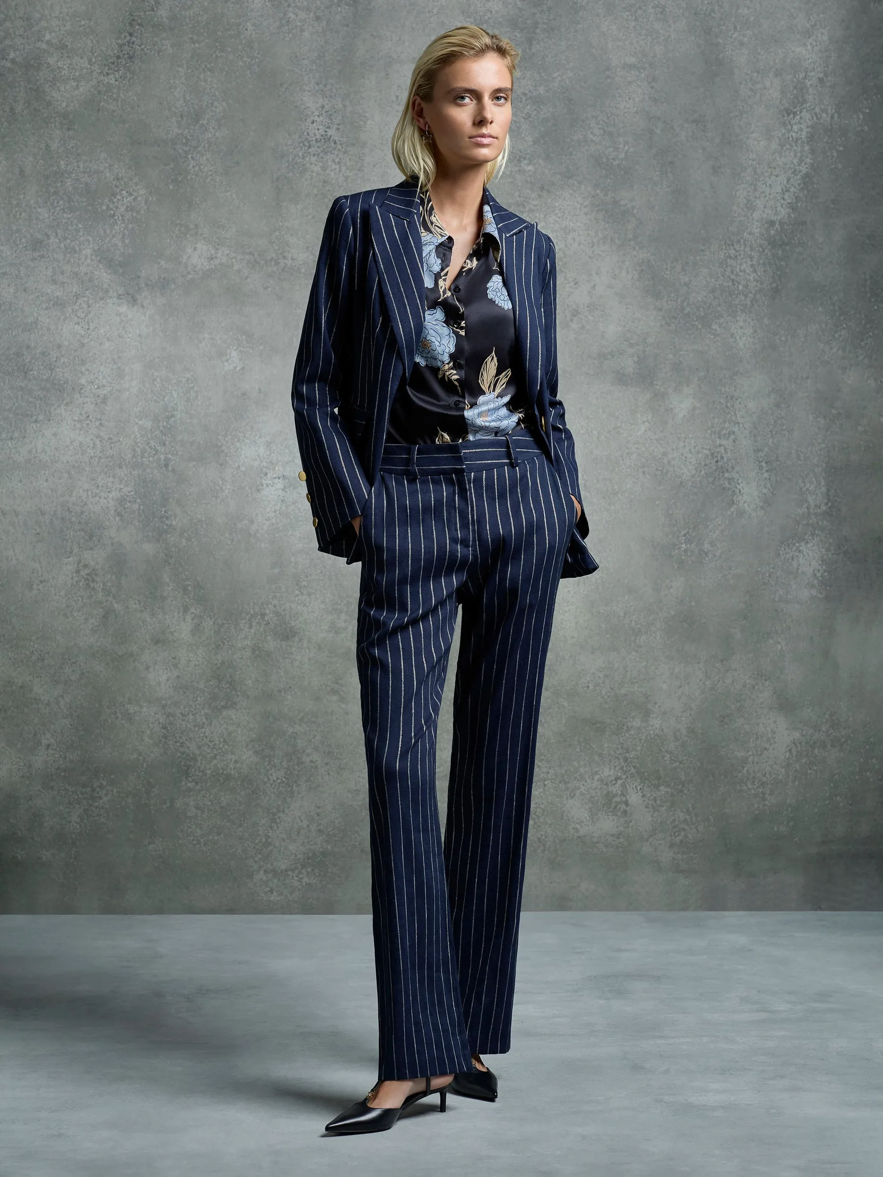 Monaco Blazer - Navy/Gold (Size 8 Only)