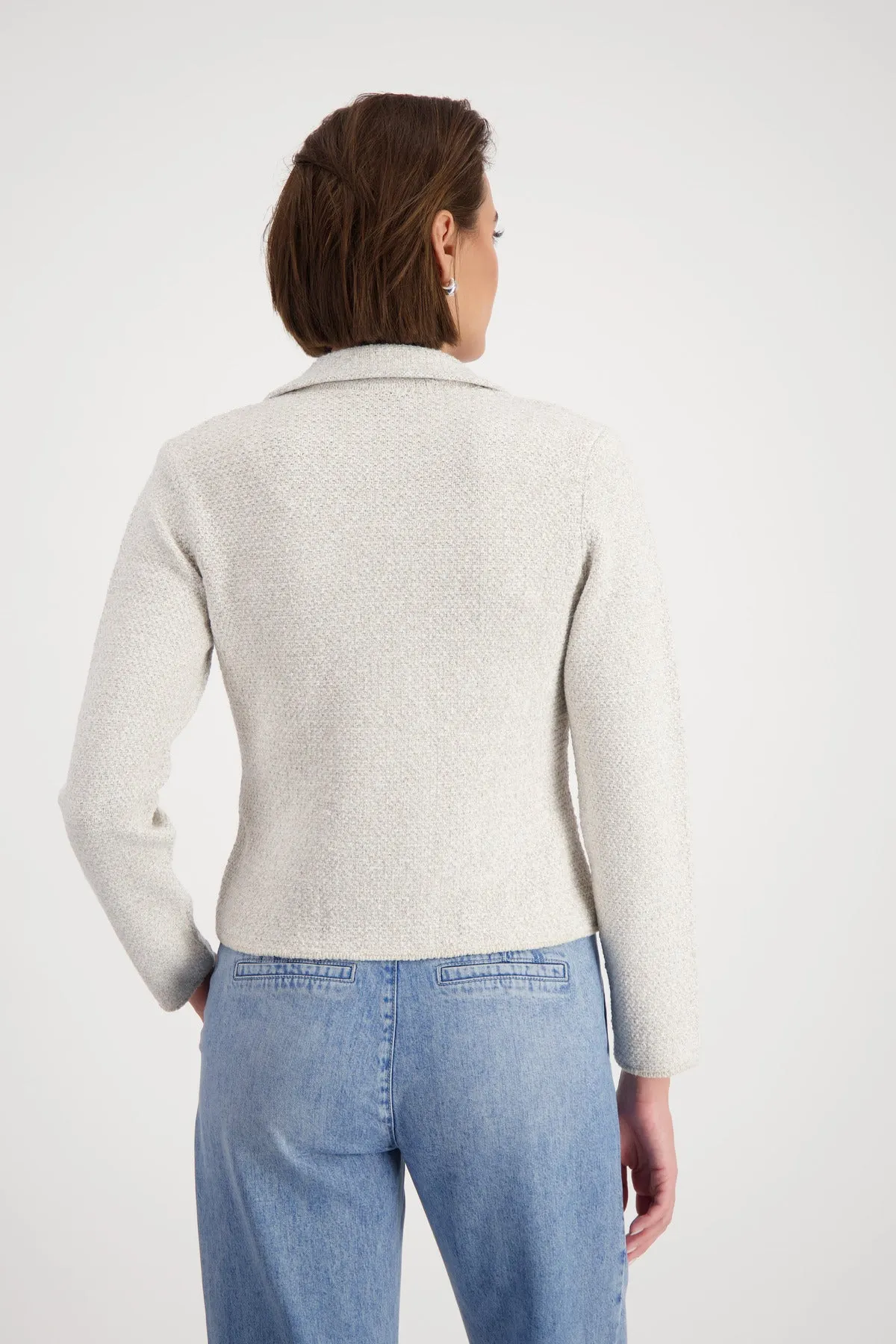 MONARI Off-White Tweed Jacket
