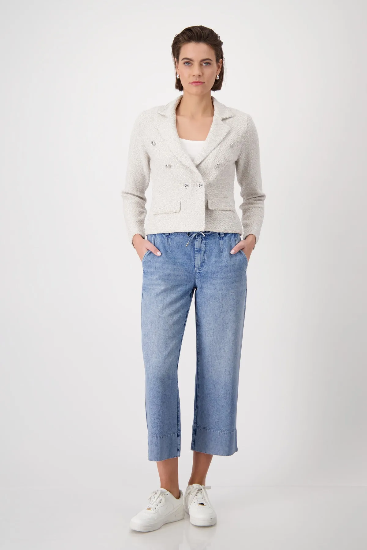 MONARI Off-White Tweed Jacket