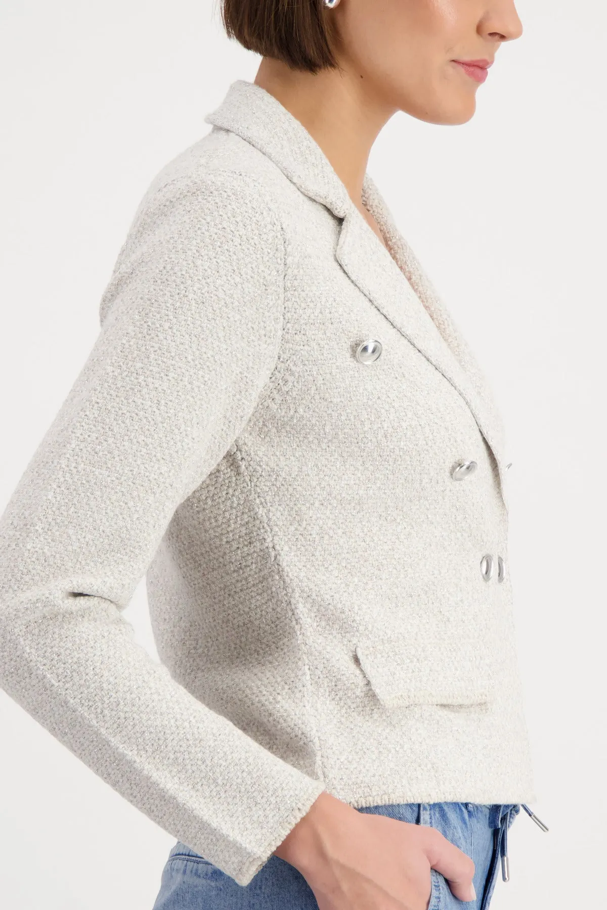 MONARI Off-White Tweed Jacket