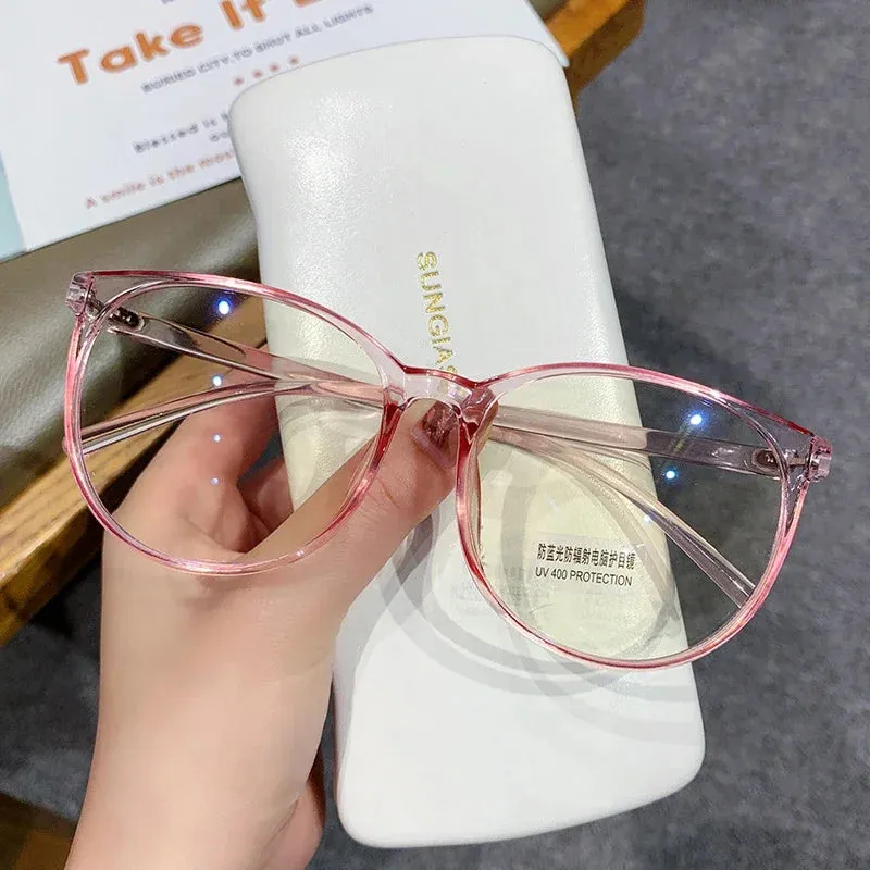 New Trend Reading Glasses Men Women Myopia Glasses Luxury Round Frame Eyewear Optical Spectacle Eyeglasses Diopter Decors