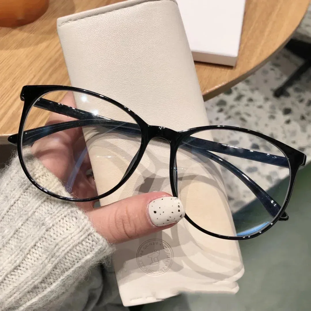 New Trend Reading Glasses Men Women Myopia Glasses Luxury Round Frame Eyewear Optical Spectacle Eyeglasses Diopter Decors