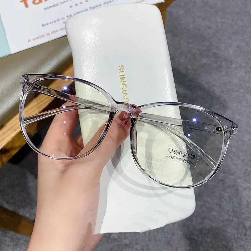 New Trend Reading Glasses Men Women Myopia Glasses Luxury Round Frame Eyewear Optical Spectacle Eyeglasses Diopter Decors