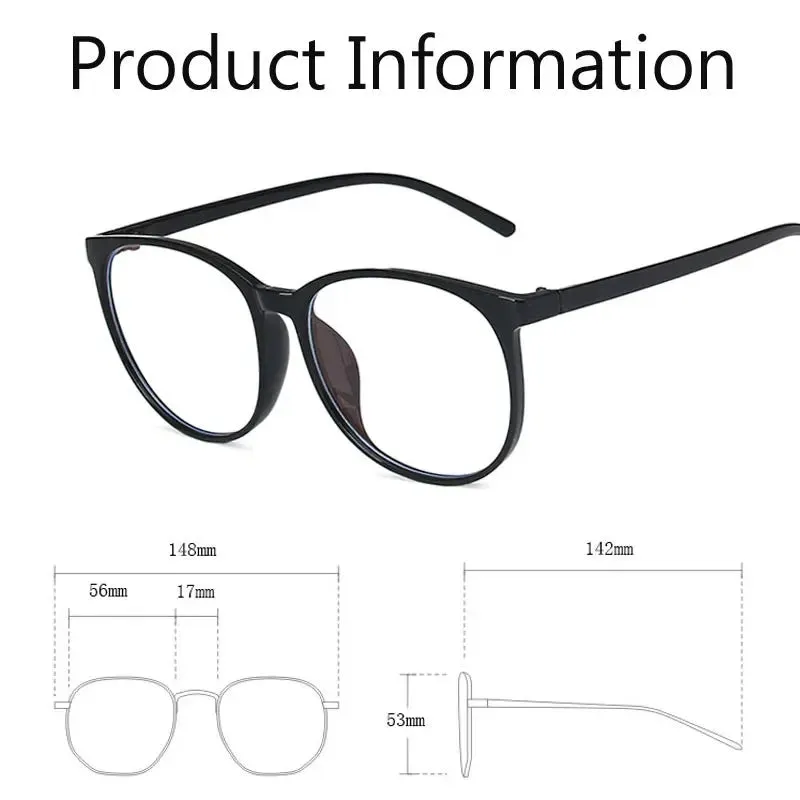 New Trend Reading Glasses Men Women Myopia Glasses Luxury Round Frame Eyewear Optical Spectacle Eyeglasses Diopter Decors