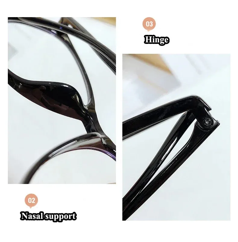 New Trend Reading Glasses Men Women Myopia Glasses Luxury Round Frame Eyewear Optical Spectacle Eyeglasses Diopter Decors