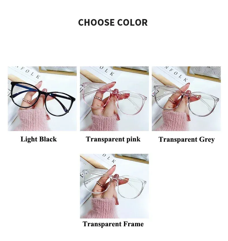 New Trend Reading Glasses Men Women Myopia Glasses Luxury Round Frame Eyewear Optical Spectacle Eyeglasses Diopter Decors