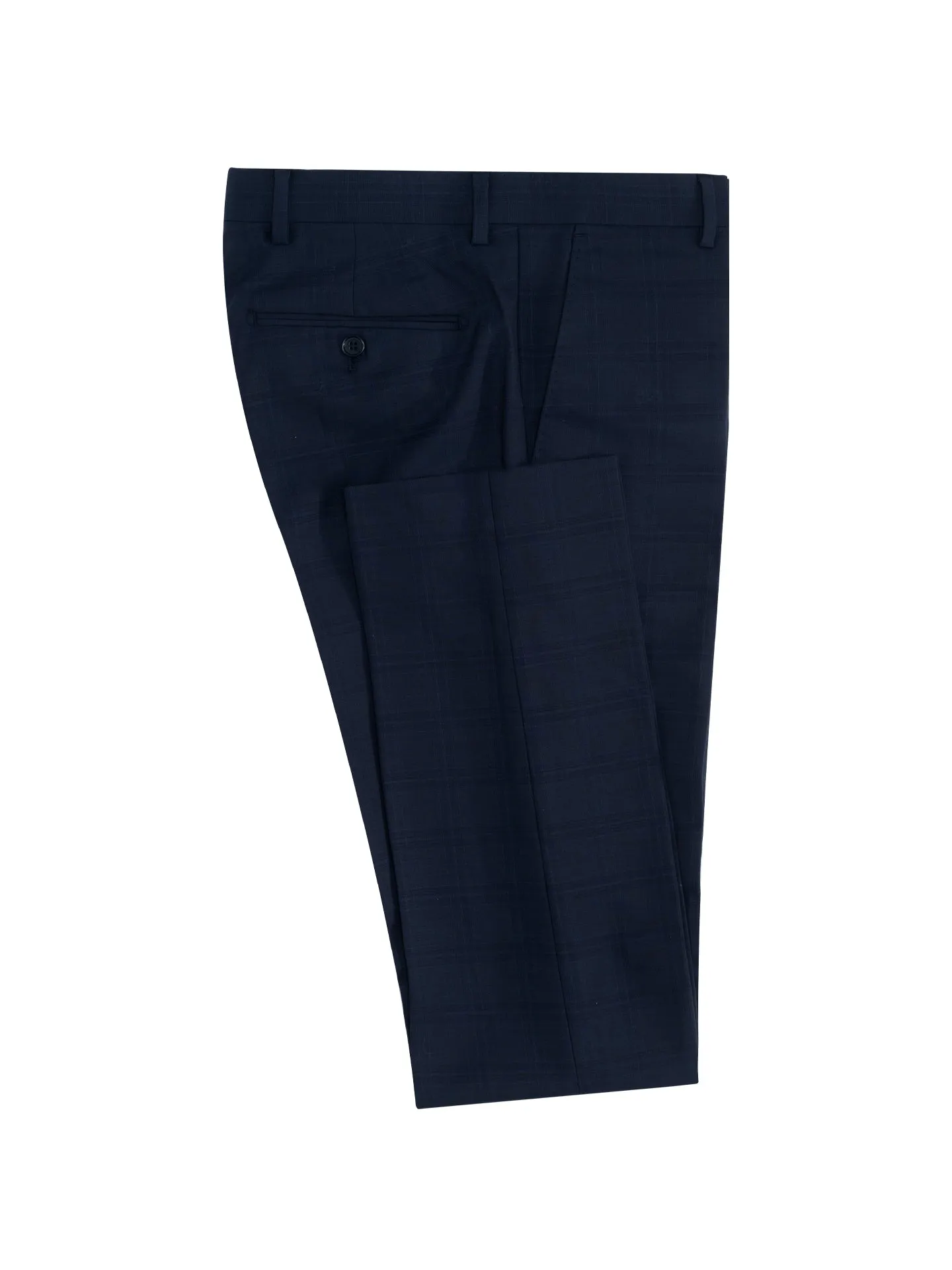 Plaid Pattern Slim Fit Suit
