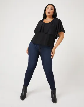 Plus Size Layered Ruffle Top