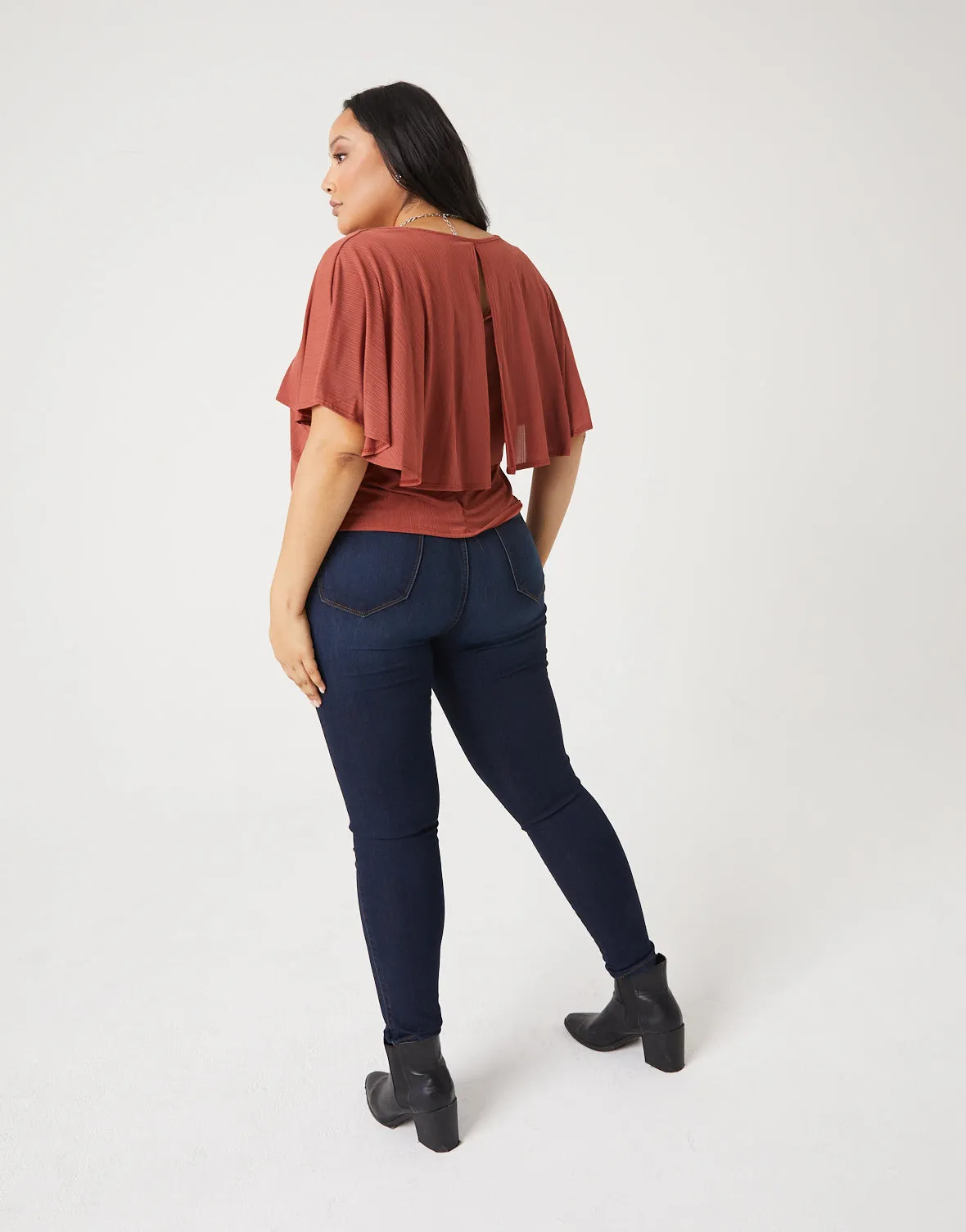 Plus Size Layered Ruffle Top