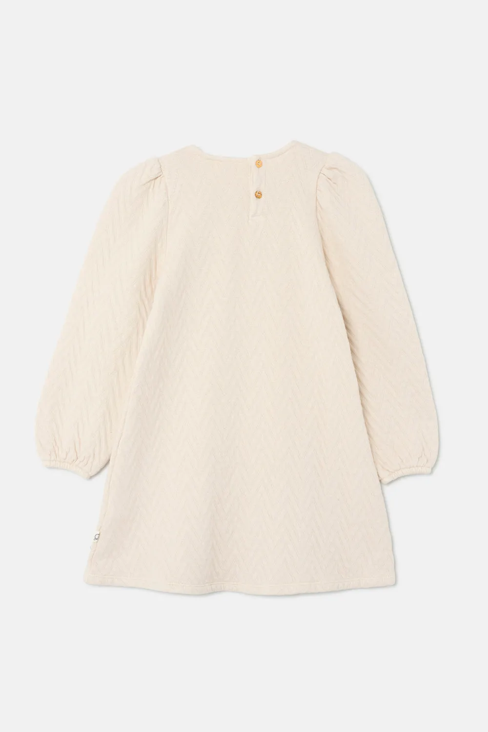 Quilted zigzag dress