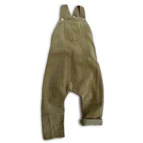 Seedling Green Organic Corduroy Overalls