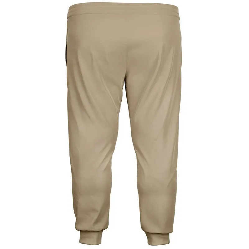 Shaded Pale Pastel Orange Brown Joggers | Unisex | with PLUS sizes | C0M15Y30K30