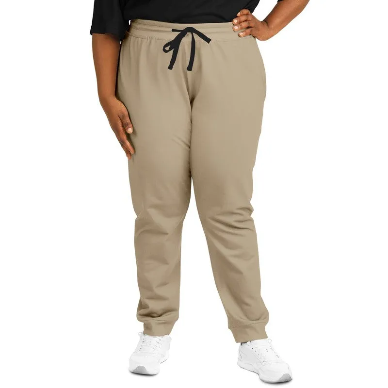 Shaded Pale Pastel Orange Brown Joggers | Unisex | with PLUS sizes | C0M15Y30K30