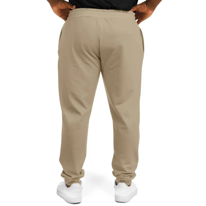 Shaded Pale Pastel Orange Brown Joggers | Unisex | with PLUS sizes | C0M15Y30K30