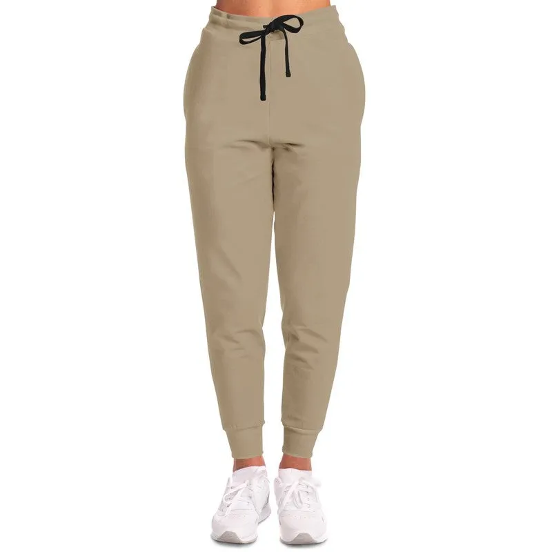 Shaded Pale Pastel Orange Brown Joggers | Unisex | with PLUS sizes | C0M15Y30K30