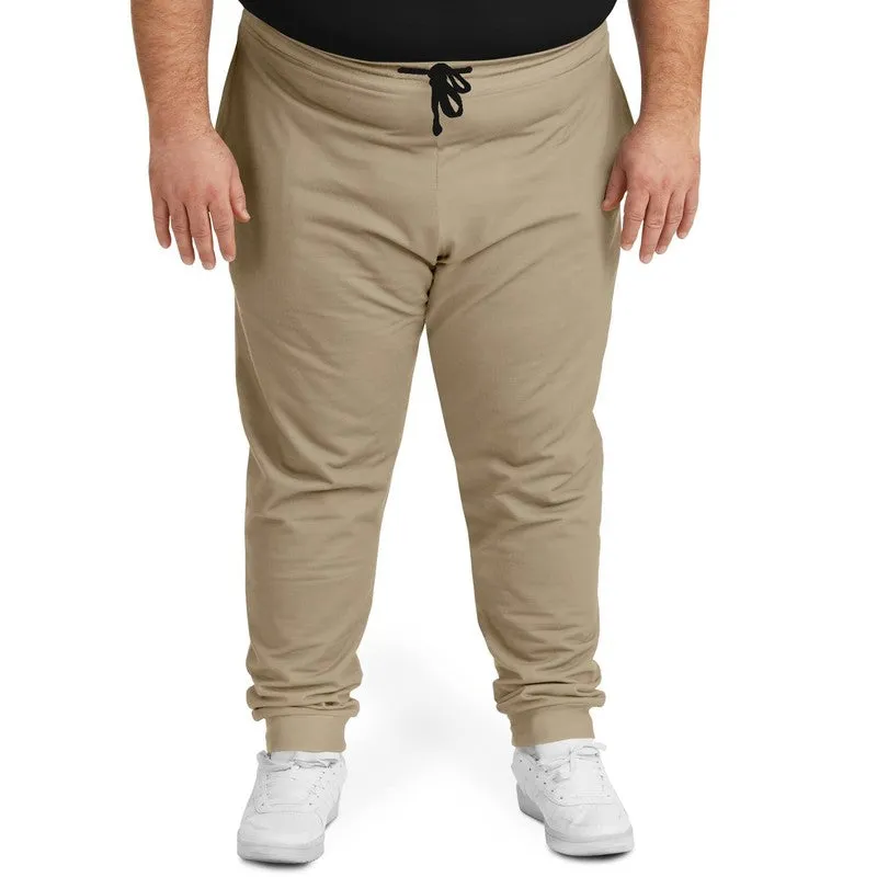 Shaded Pale Pastel Orange Brown Joggers | Unisex | with PLUS sizes | C0M15Y30K30