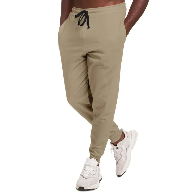 Shaded Pale Pastel Orange Brown Joggers | Unisex | with PLUS sizes | C0M15Y30K30