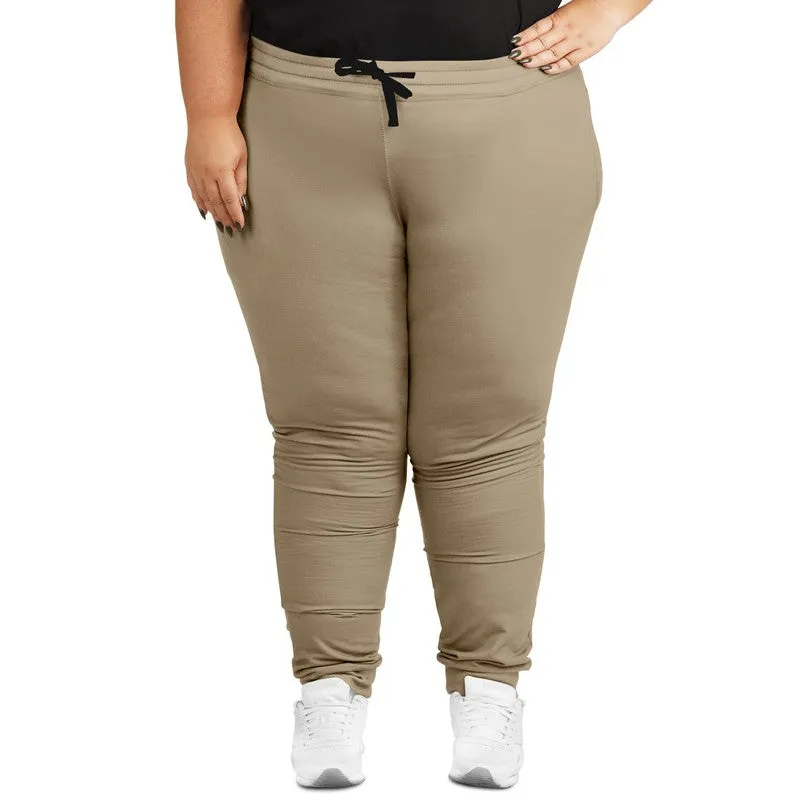 Shaded Pale Pastel Orange Brown Joggers | Unisex | with PLUS sizes | C0M15Y30K30