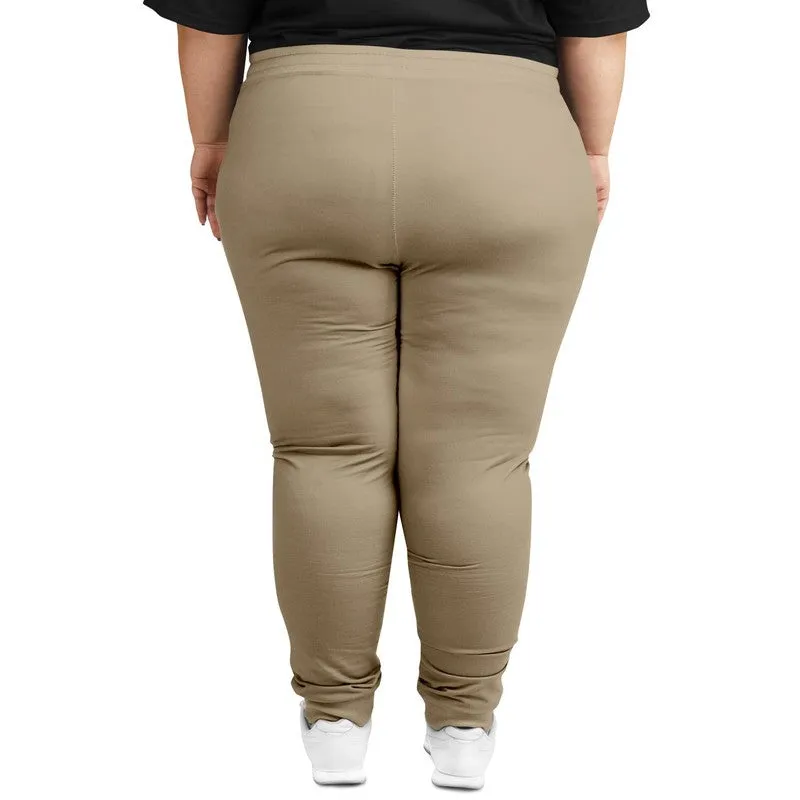 Shaded Pale Pastel Orange Brown Joggers | Unisex | with PLUS sizes | C0M15Y30K30